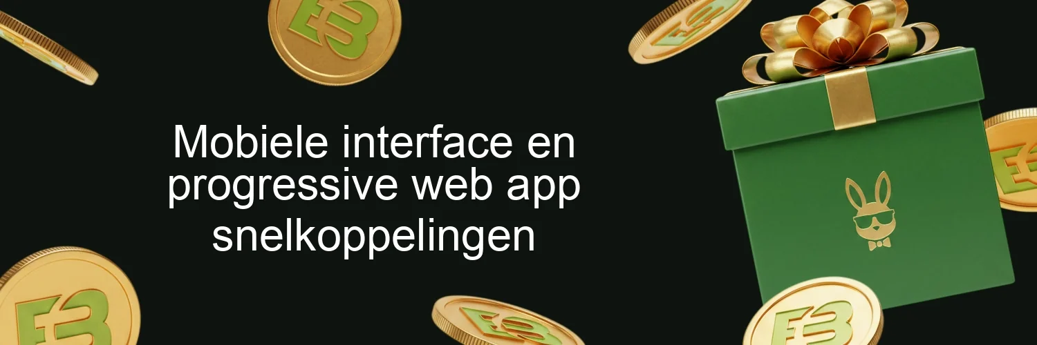 Mobiele interface en progressive web app snelkoppelingen Mobiele interface en progressive web app snelkoppelingen